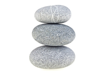 Stones isolated on white background