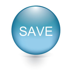 Save blue circular button