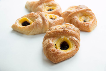 Danish pastry with blueberry