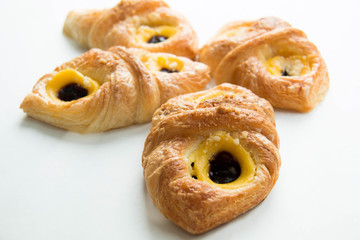 Danish pastry with blueberry