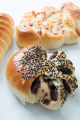 Assorted kinds of breads