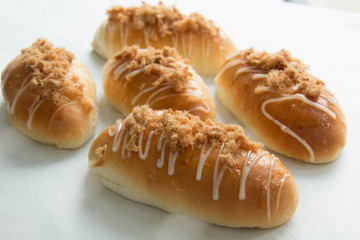 Bread with dried shredded pork