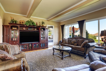 Luxury living room with elegant vintage furniture