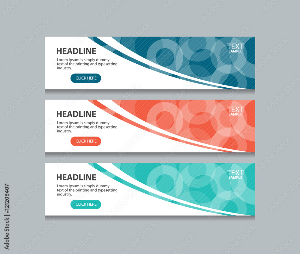 Poster abstract web banner design template background