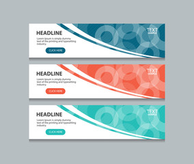 Naklejka premium abstract web banner design template background