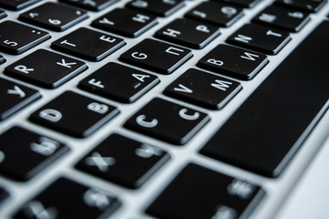 Obraz premium on the computer keyboard