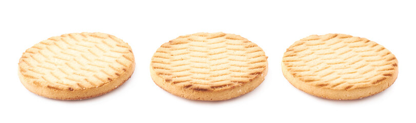 Set of cookies isolated over the white background