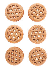 Set of cookies isolated over the white background