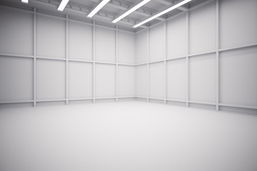 Warehouse interior side view