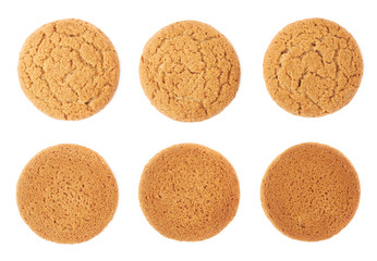 Set of cookies isolated over the white background