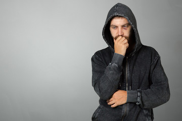 man in the hood or hooligan