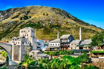 Deurstickers Stari Most Mostar, Bosnia and Herzegovina