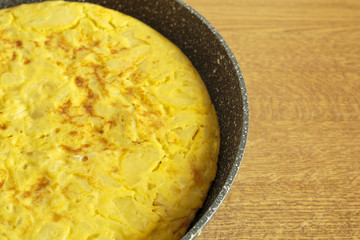 Omelette in a pan