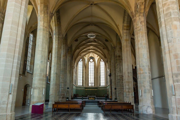 Interior of the famous Emmaus Abbey in Prague