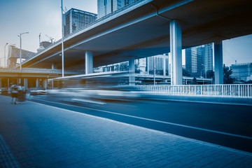 Fototapeta premium traffic under the overpass in China.