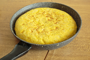 Omelette in a pan