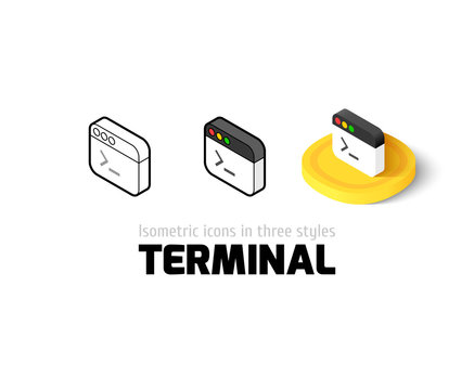 Terminal icon in different style