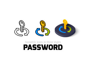 Password icon in different style