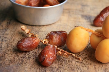 Dried date palm