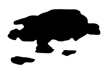 puddle silhouette vector symbol icon design.