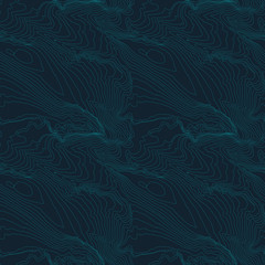 Tileable topographic map background concept with space for your copy, elevation map.