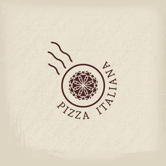 Pizzeria vector logo template