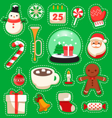 Merry Christmas Elements  : Vector Illustration