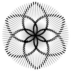 Geometric flower design
