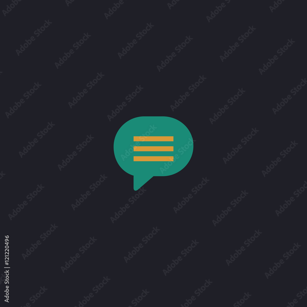 Poster speech bubble computer symbol