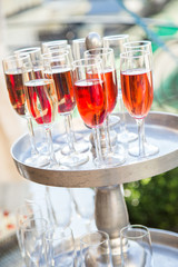 red vine in glass