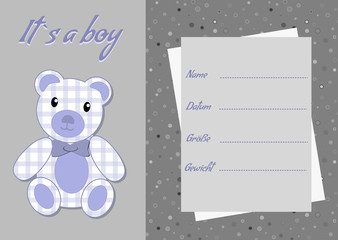It`s a boy - Bär