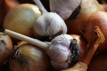 Onion and garlic