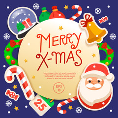 Merry Christmas Elements  : Vector Illustration