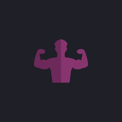 Bodybuilder computer symbol