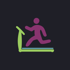 Treadmill computer symbol
