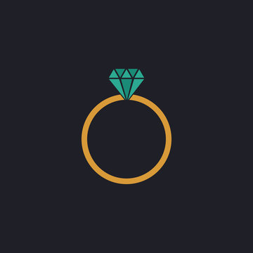 Diamond ring computer symbol