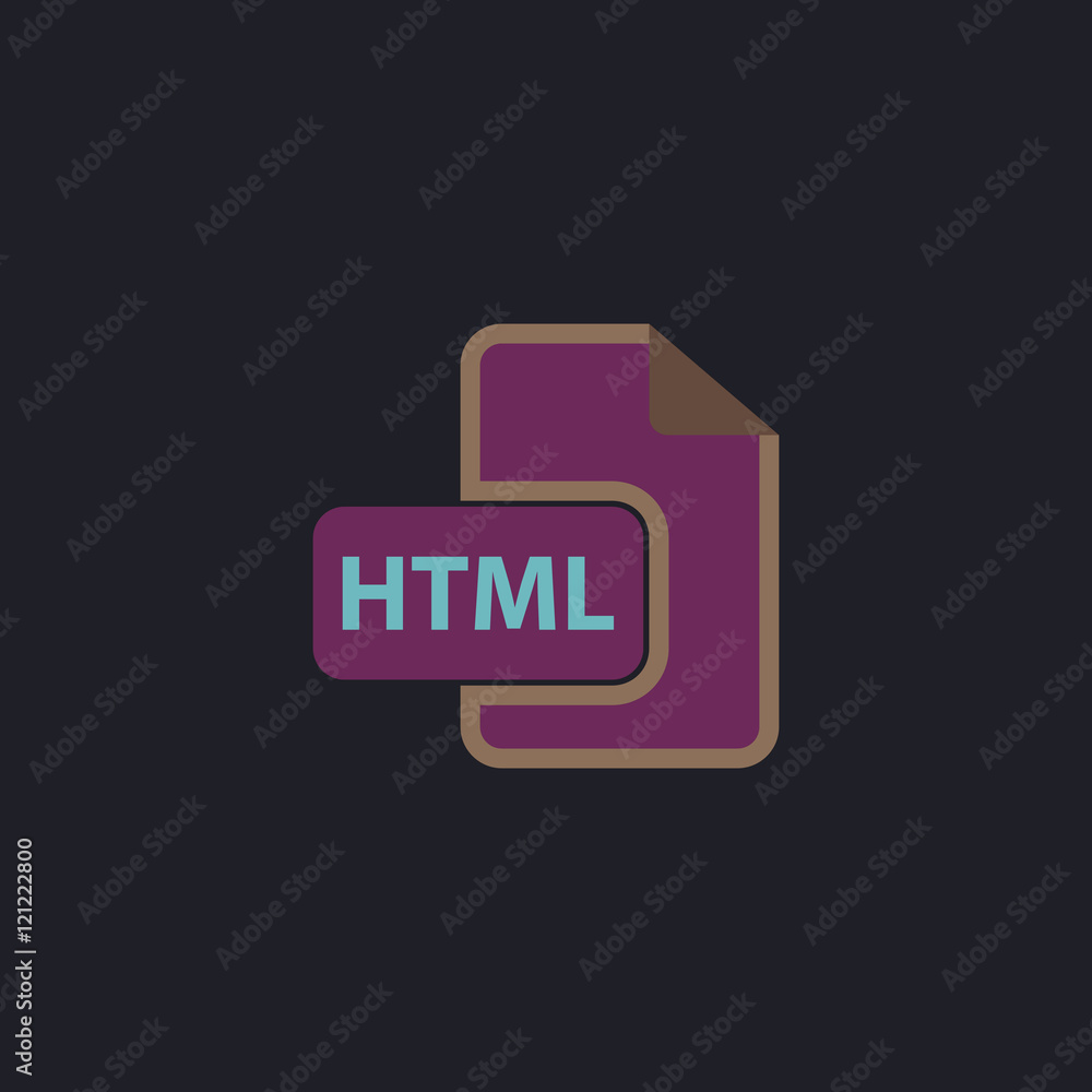 Poster html computer symbol