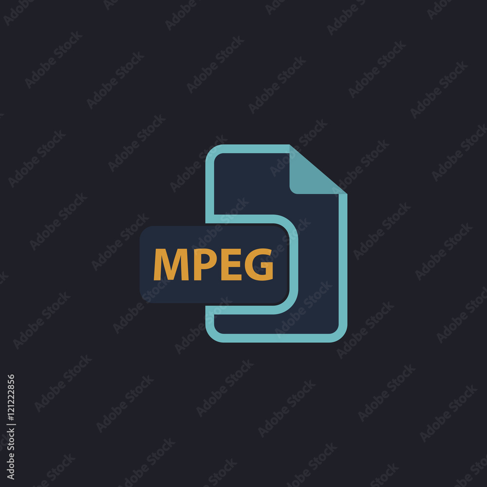 Poster mpeg computer symbol