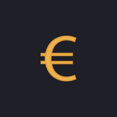 Obraz premium Euro computer symbol