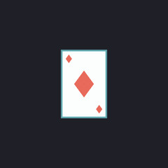 Obraz premium Diamonds card computer symbol