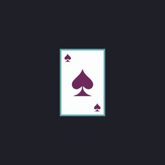 Spades card computer symbol