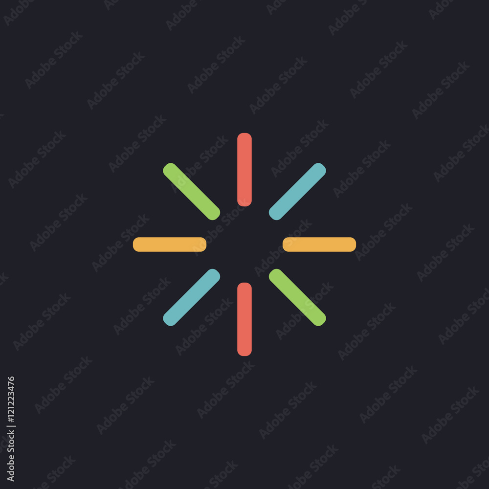 Poster loading computer symbol