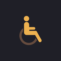 Disabled computer symbol