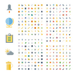 Icons for business, technology, industrial, food and drinks