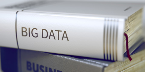 Big Data - Business Book Title. 3D.