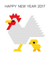 年賀状　酉　2017