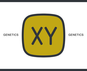 Chromosomes vector icon for infographic, website or app.