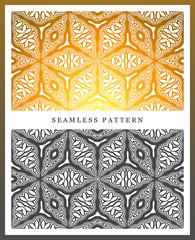 Original seamless pattern, high quality. Rhythmic pattern, based on symmetry