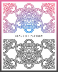 Original seamless pattern, high quality. Rhythmic pattern, based on symmetry