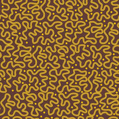 Tangled ways doodle pattern